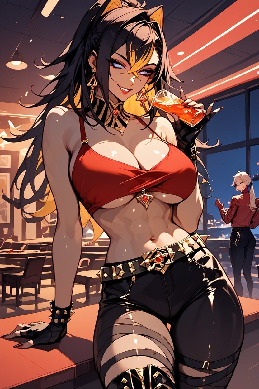 Snatched Waist, Oiled Skin, Rounded Ass Hentai AI Porn