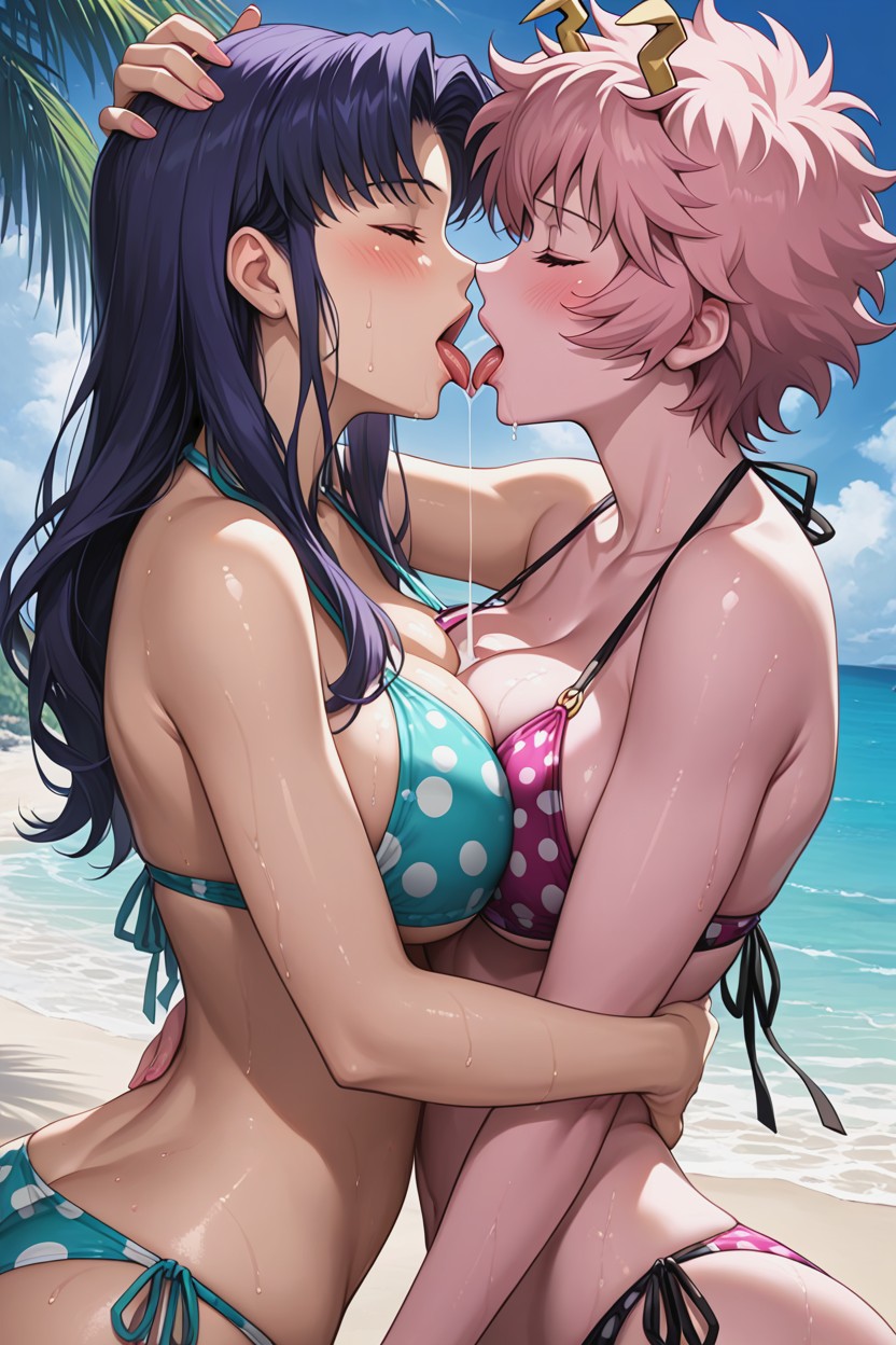 Orgasm Face, 18+, Lesbian Kissing AI Porn