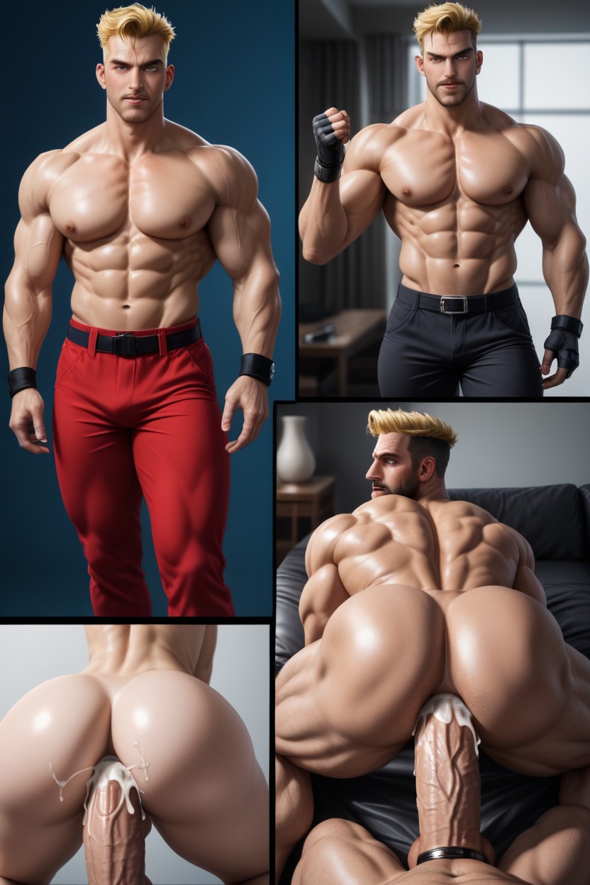 Ass Grab, Pants Pulled Down Below Assentire Ass Fully Visible, Anal ゲイAIポルノ