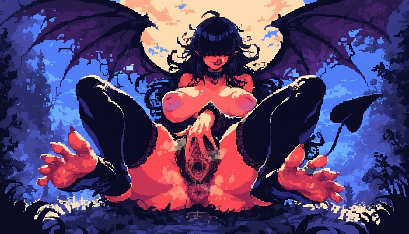 Dark Skin, Musk Clouds, Clawed Toes Hentai AI Porn