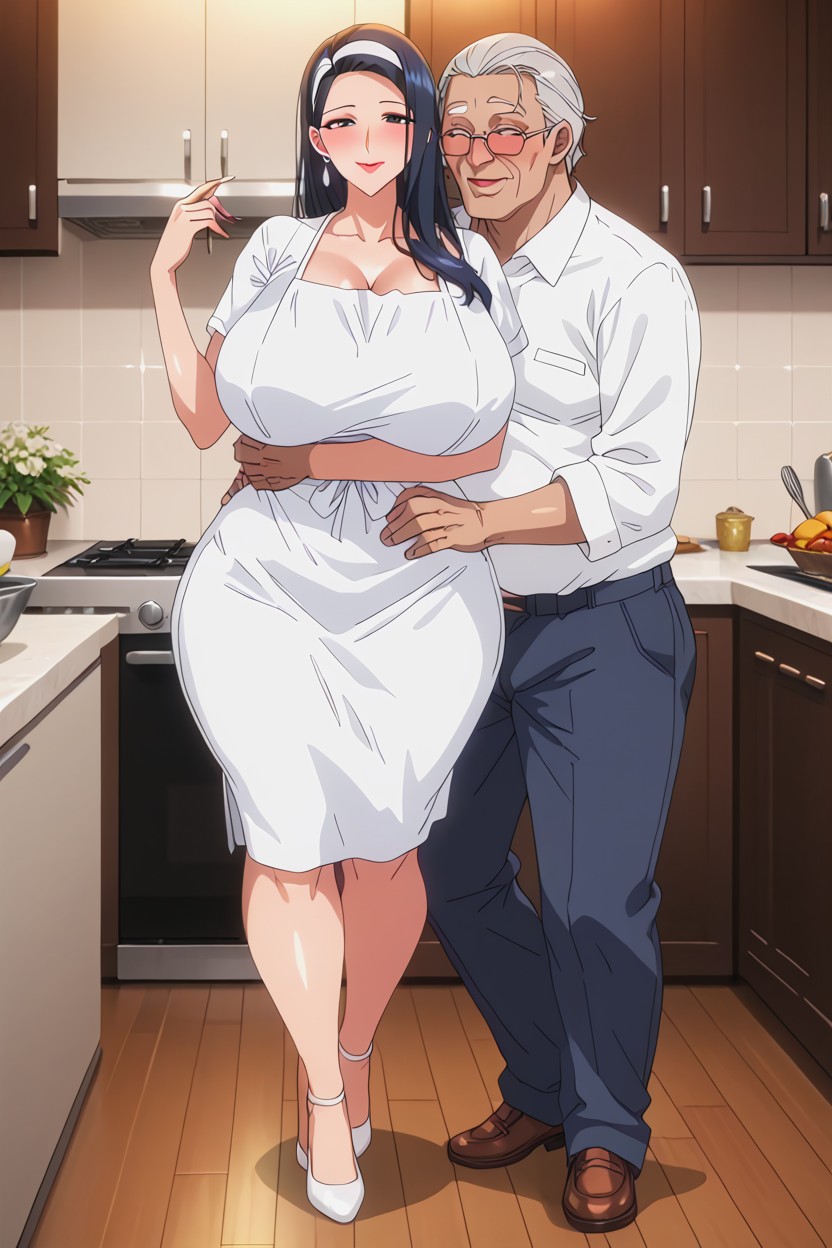 2 People, Cute, Full-face Blush AI Porn