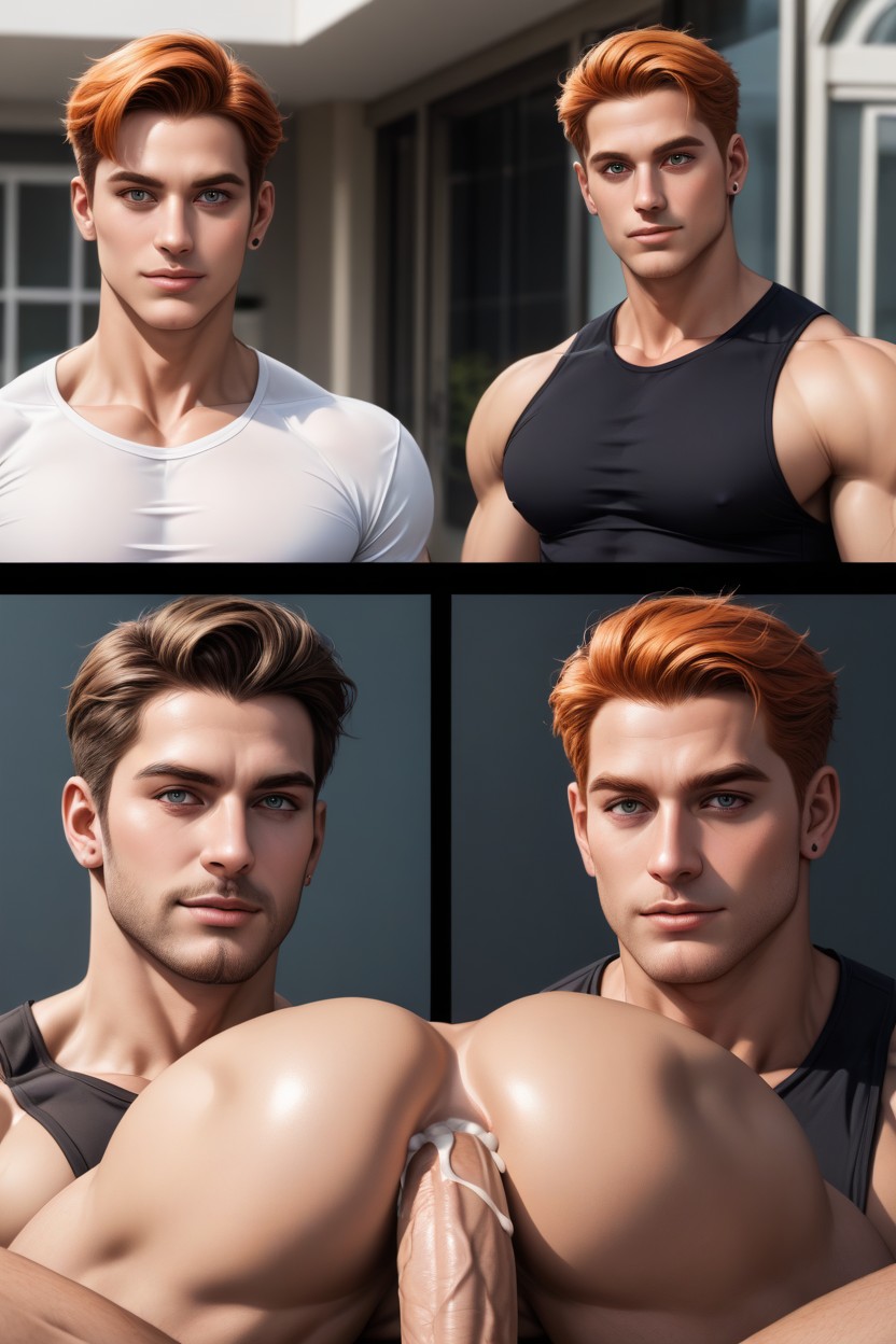 Show Men Having Anal Sex In Last Panel, Instant Loss Koma, Bodies Are Anatomically Correct AI同性戀黃片