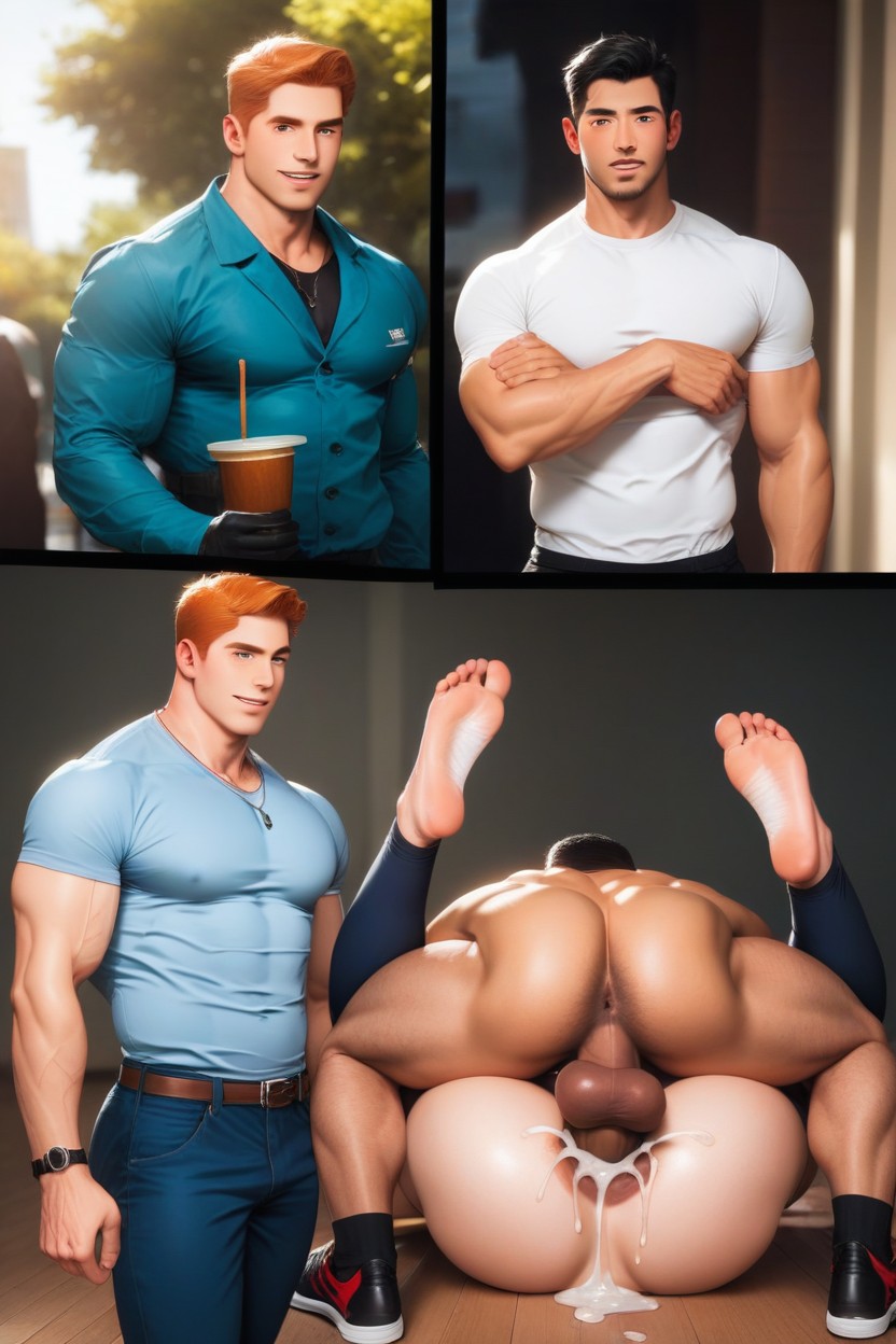 巨尻, 筋肉質, Check That Images Have Only Male Characters ゲイAIポルノ