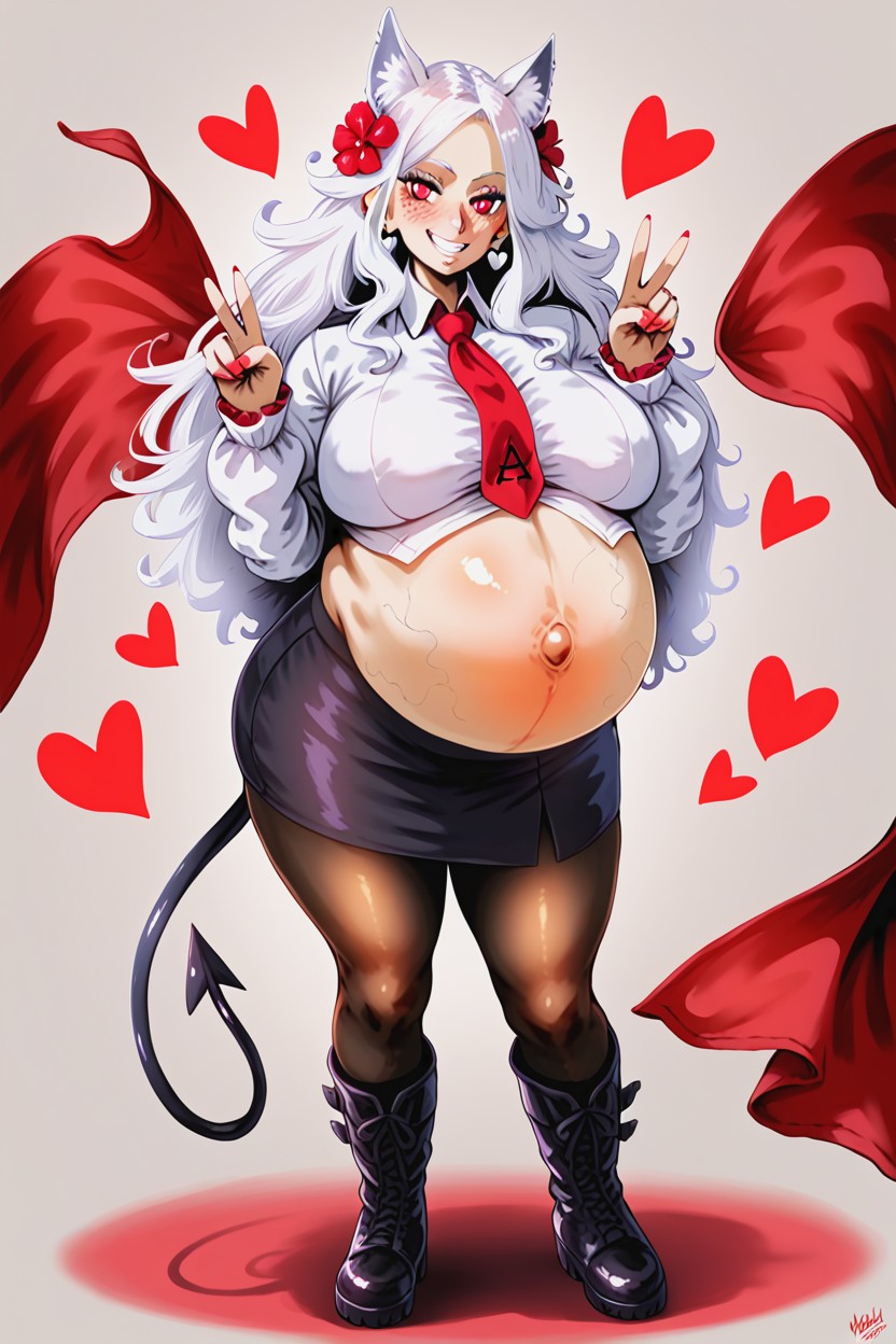 Realistic, Demon Tail, Model Posing Hentai AI Porn