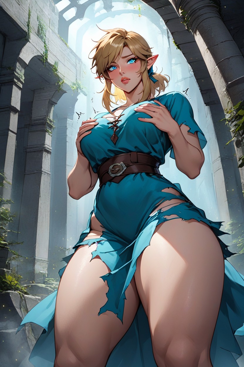 Long Eyelashes, Shocked, Puffy Cheeks Hentai AI Porn