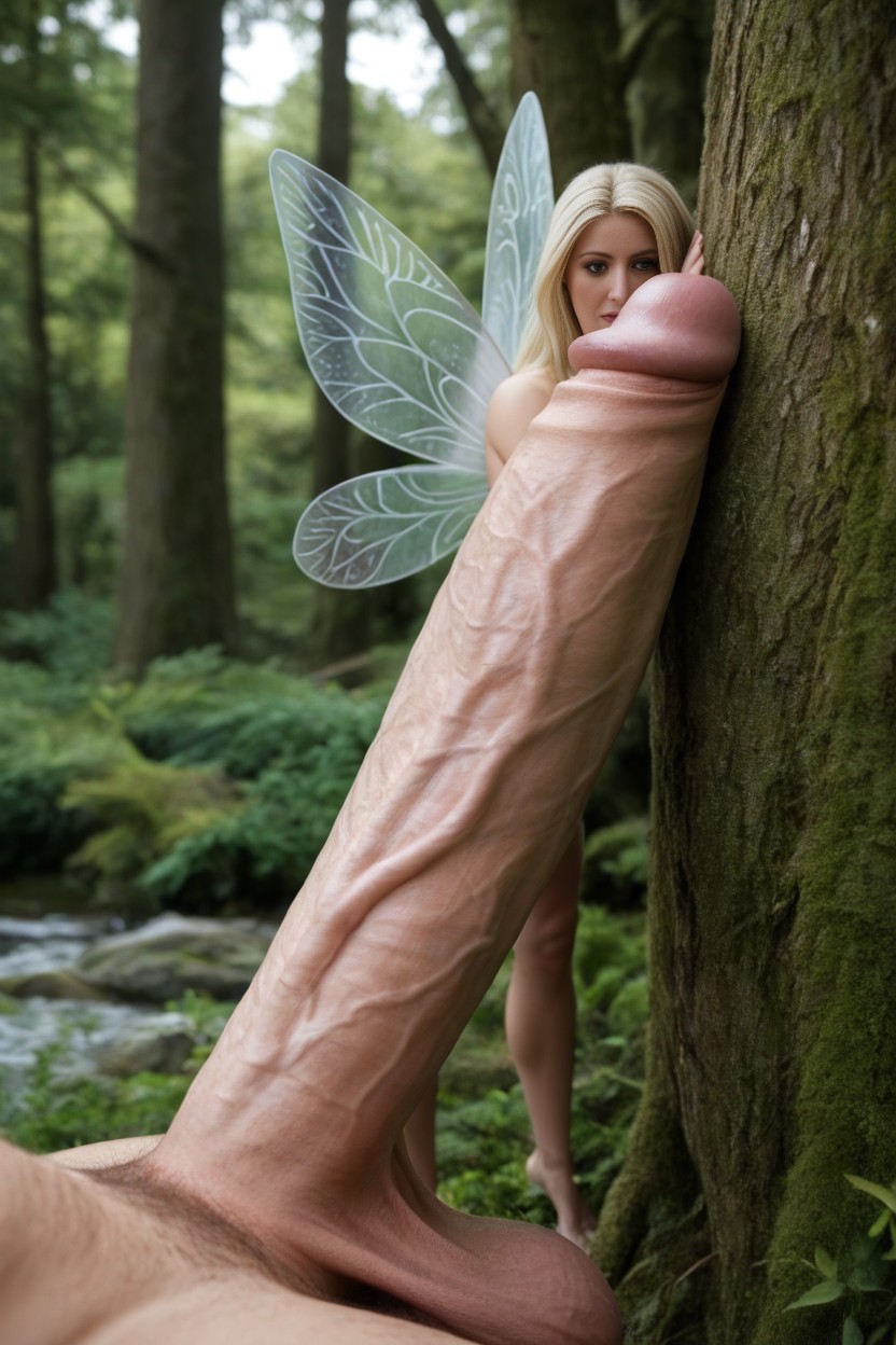 Body Sized Cock, 18+, Giant Man Standing Side On AI Porn