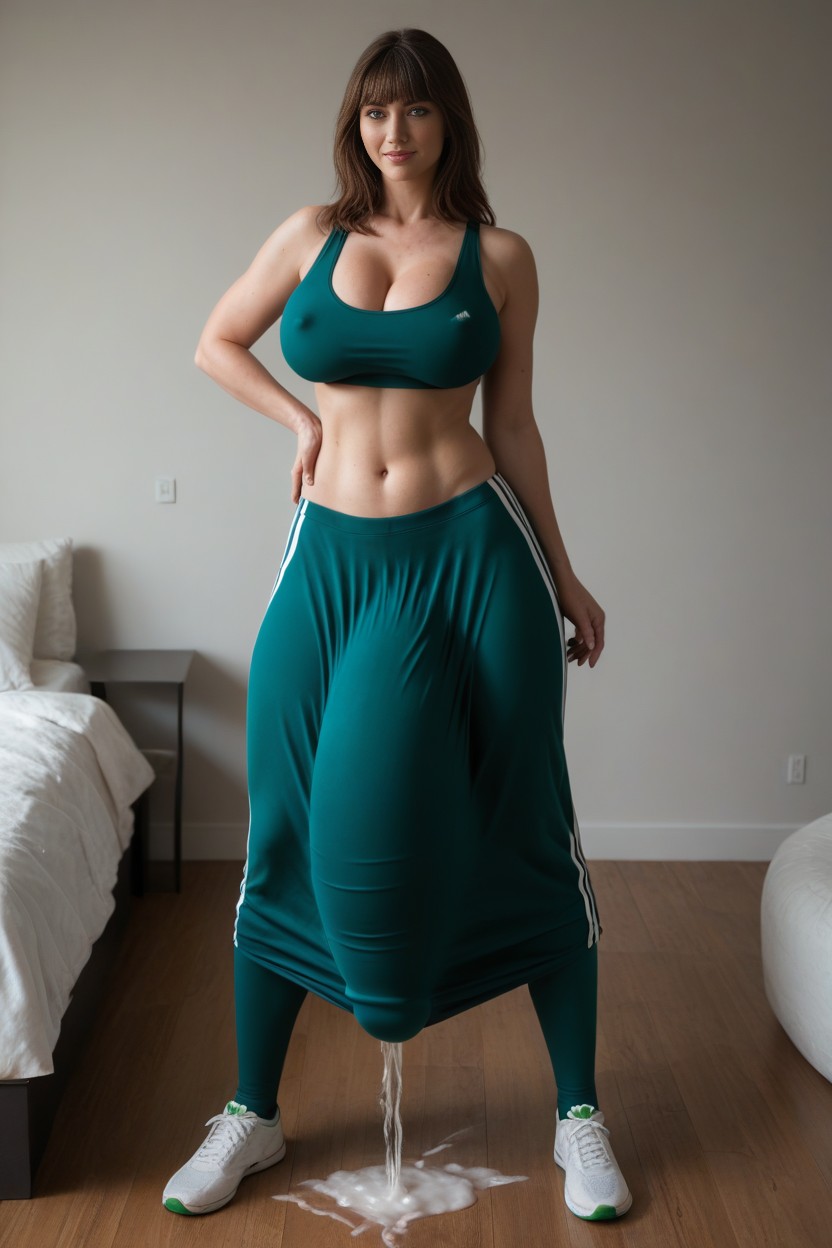 Dawrf Ginger Milf, 18+, Highly Detailed Massive Testicles Bulge Shemale AI Porn