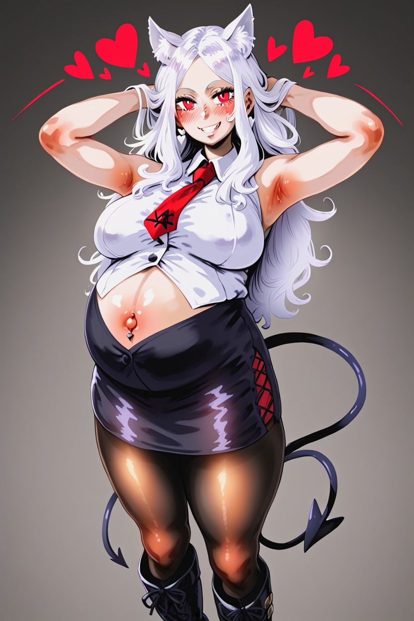 Demon Tail, Very Blushing, Octane Render Hentai AI Porn