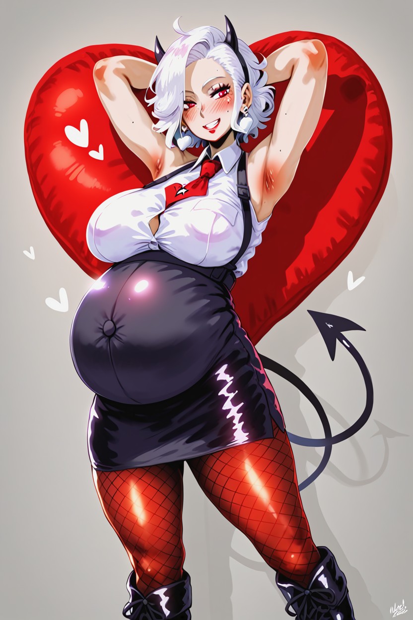 Medium Ass, Warm Makeup, Smiling Hentai AI Porn