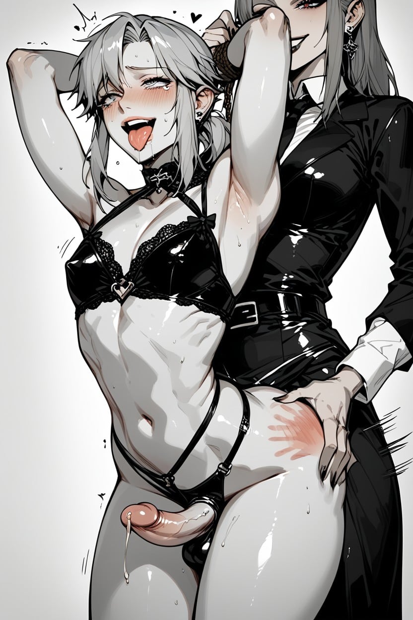 Bounce Lines, Sweaty, Dominatrix Outfit Hentai AI Porn