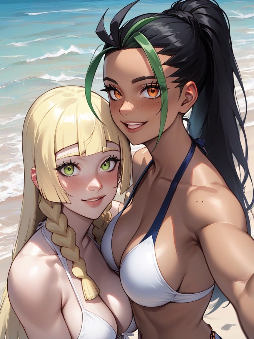 Rounded Ass, Bikini, Happy Hentai AI Porn