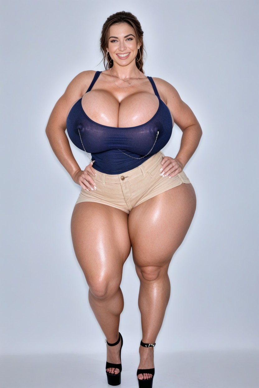 Nipple Chain, Looking At Viewer, Ssbbw AI Porn