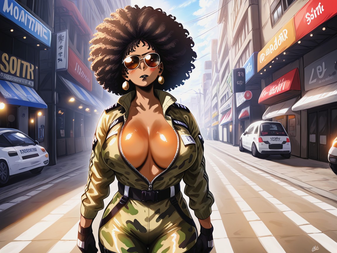 Latina, Bokeh, Massive Breast Hentai AI Porn