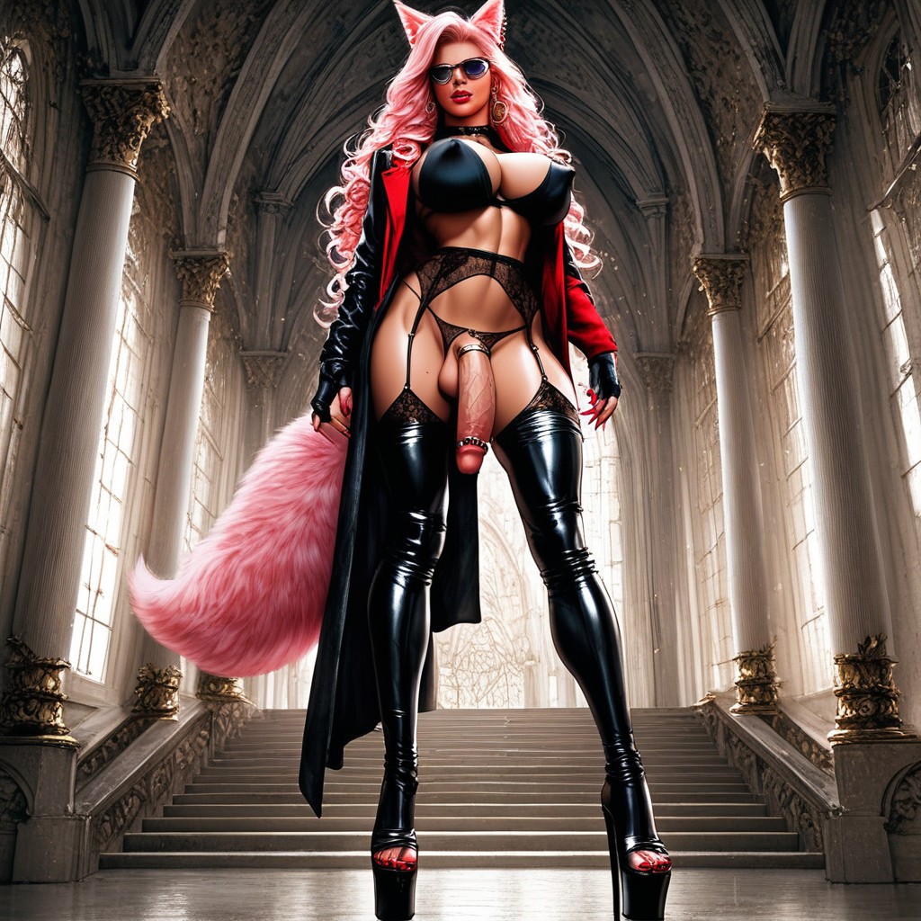 Fingerless Gloves, Futanari, Castrated AI Porn