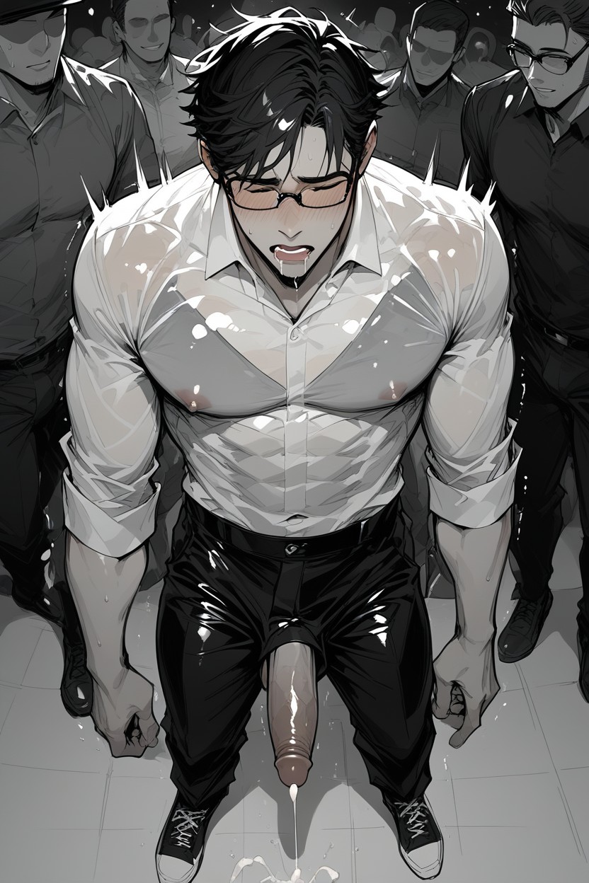 18+, Hardly Standing With Own Feet, Drooling ゲイAIポルノ