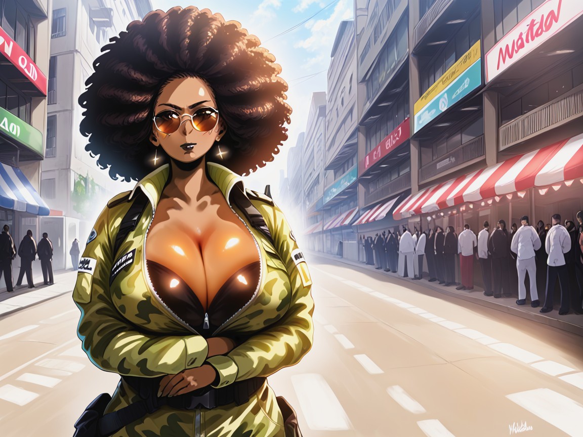 Massive Firm Breasts, Long Breast Width, Dark Brown Skin Hentai AI Porn