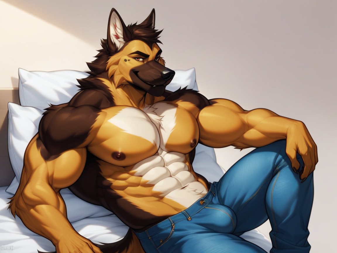Dog, Smug Expression, Face Furry AI Porn