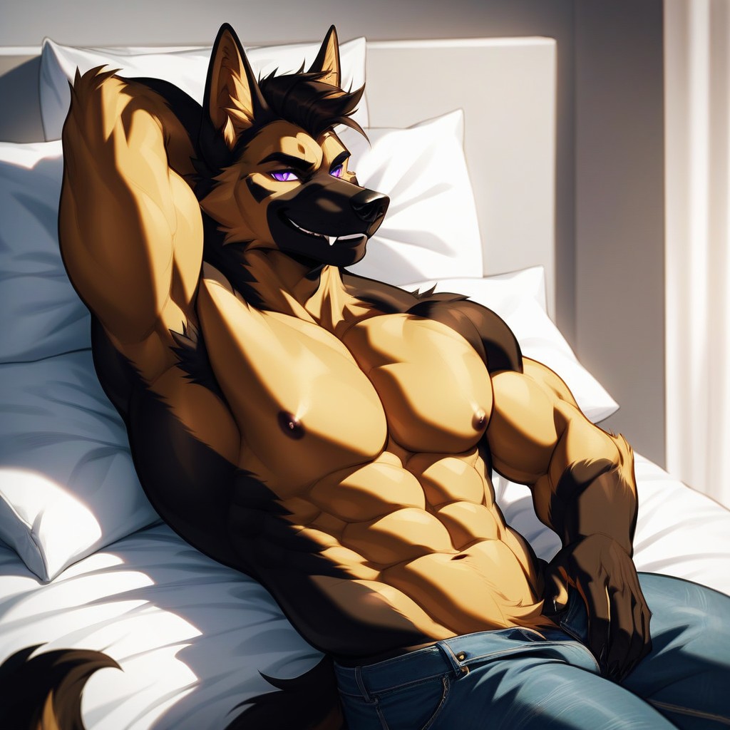 Baggy Jeans, Solo, Zoom In On The Face Furry AI Porn