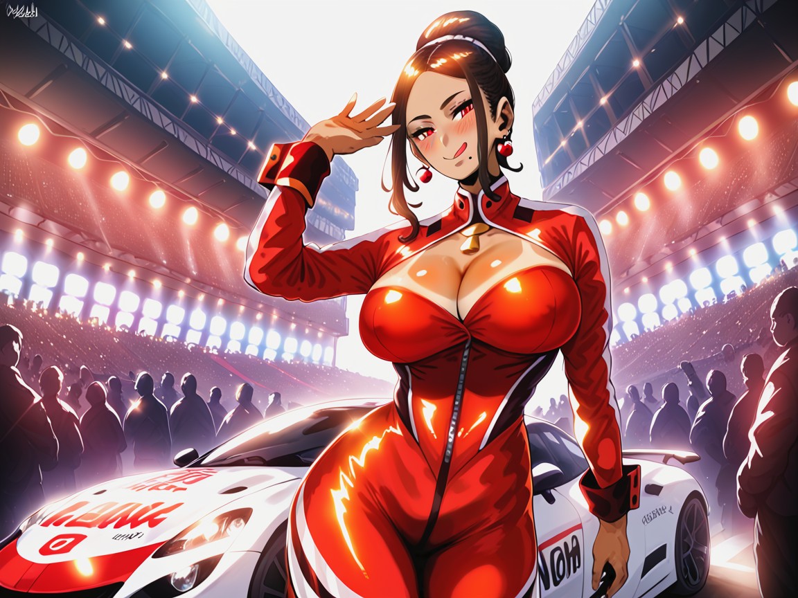 Long Shoulder Width, Tight Hips, Outdoors Hentai AI Porn