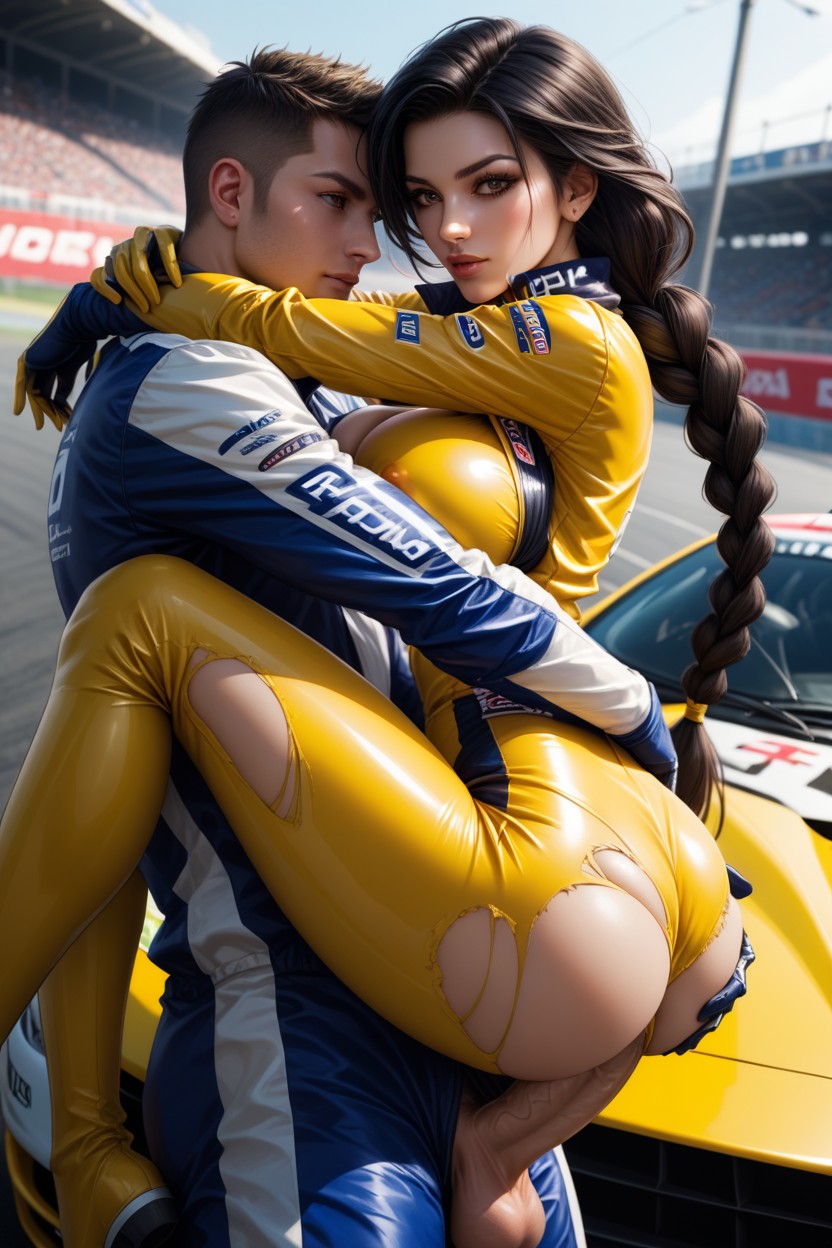 Thick Thighs, Large Cock, Veiny Cock Hentai AI Porn