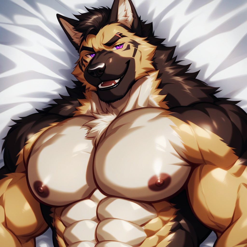 Beautiful Smile, Primer Plano, 1 Persona Furry IA