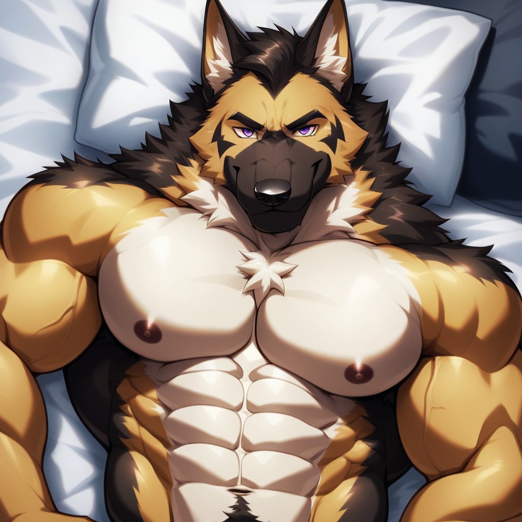 1 Person, Hairy Définitions, Seen From The Side Furry AI Porn