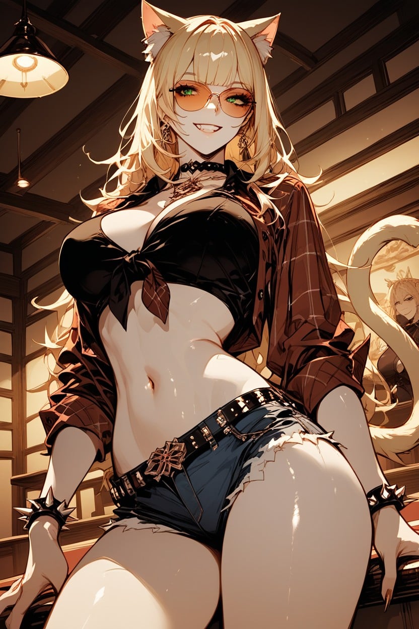 Inside Bar, Snatched Waist, Wide Angle Hentai AI Porn