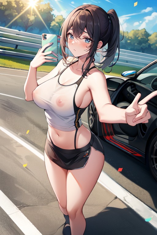 Lens Flare, Cinematic, Nipples Exposed AI Porn