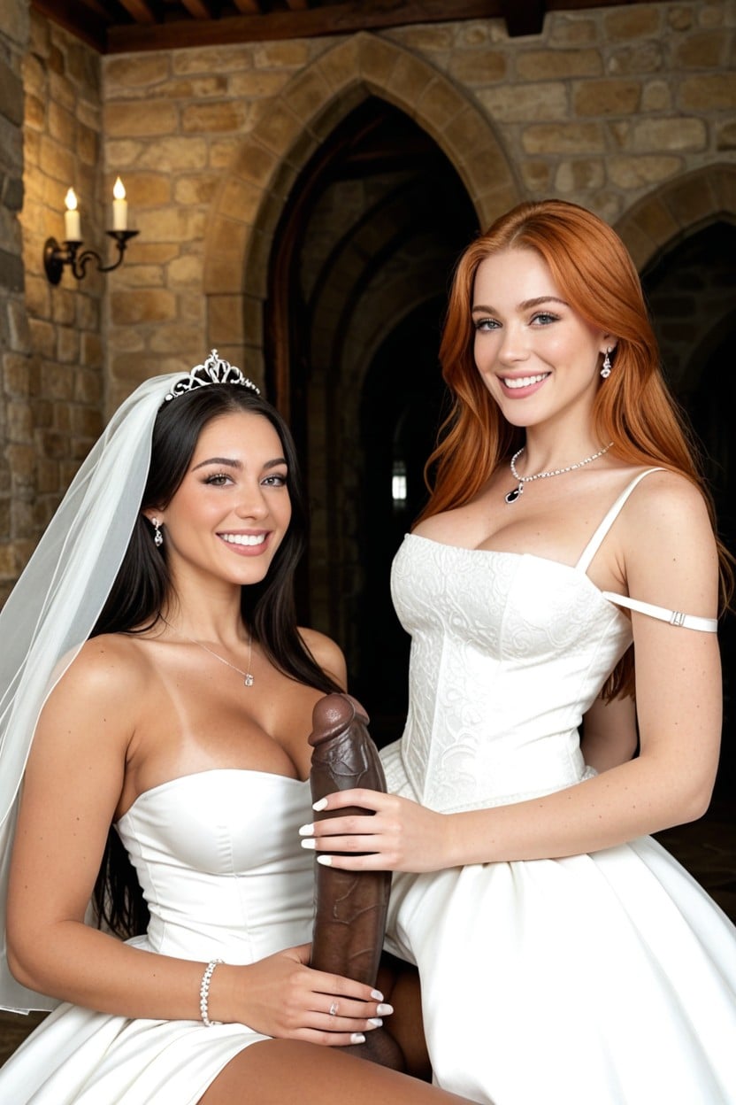 Long Straight Ginger Hair, Hdr, Massive Black Cock AI Porn