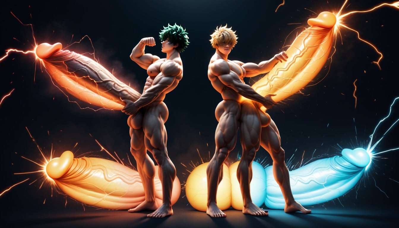 Worshiping, Naked, Big Feet AI Gay Porn