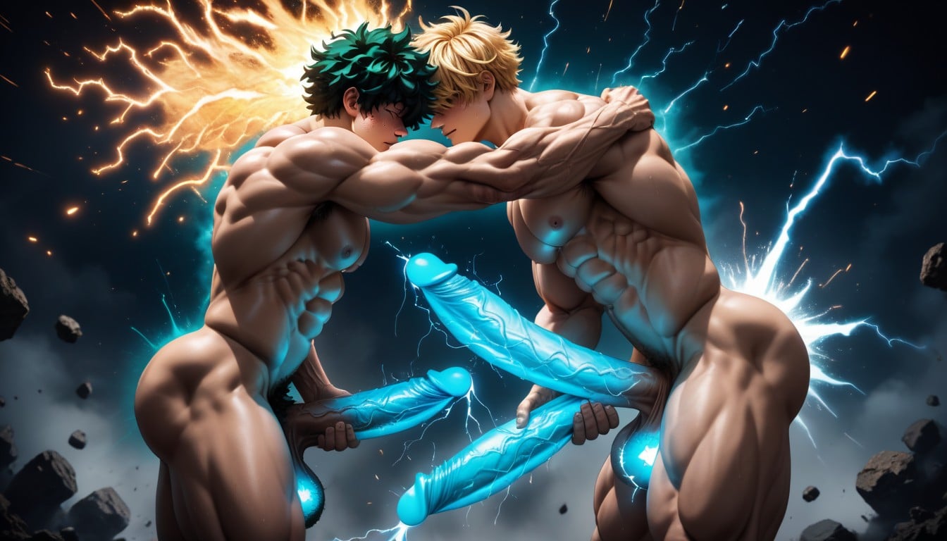 Worshiping, Big Feet, Arm Flexing AI Gay Porn