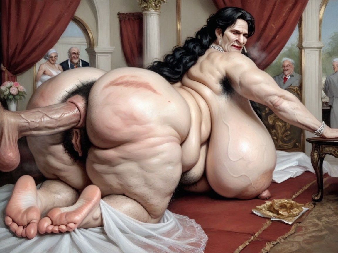 Hairy Veiny Legs, Weep, Swollen Saggy Hairy Veiny Stomach AI Porn