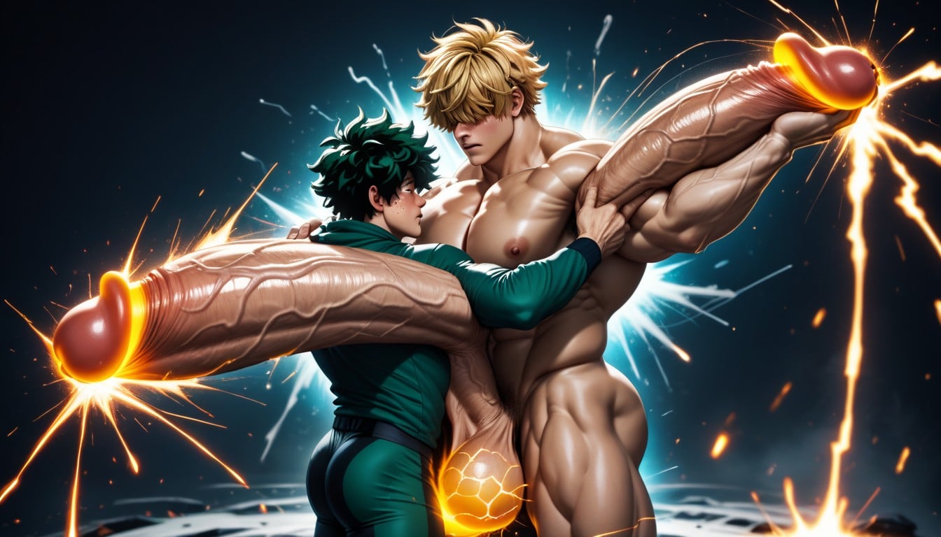 Exploding With Pec Growth, Hair Over Eyes, Pale Skin ゲイAIポルノ