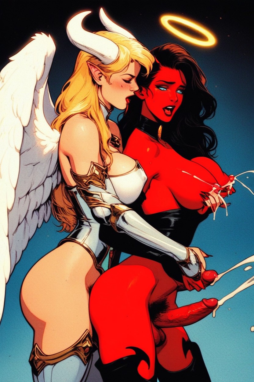 Celestial Being, Exposed Breast, Gorgeous 쉬메일 AI 포르노
