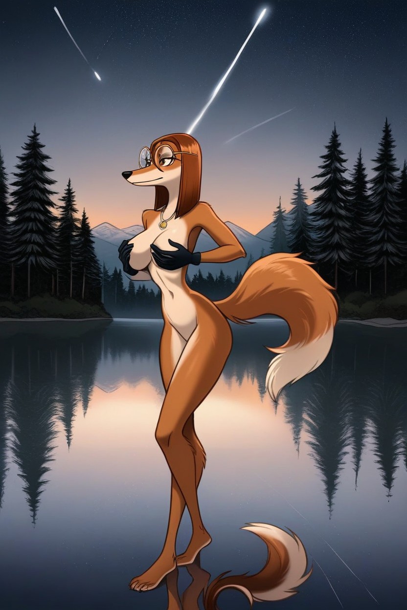 Domestic Dog, Long Body, Small Ass Furry AI Porn