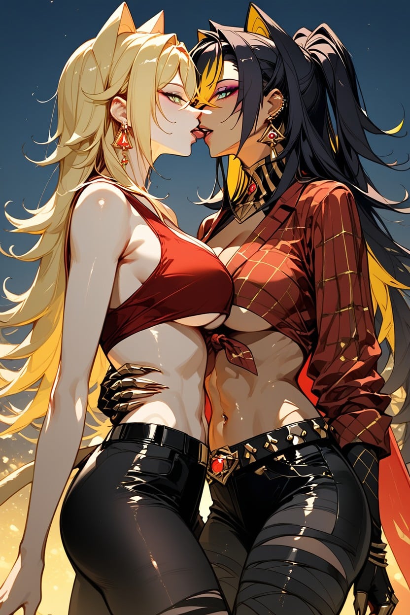 Outside, Cleavage, Seductive Hentai IA