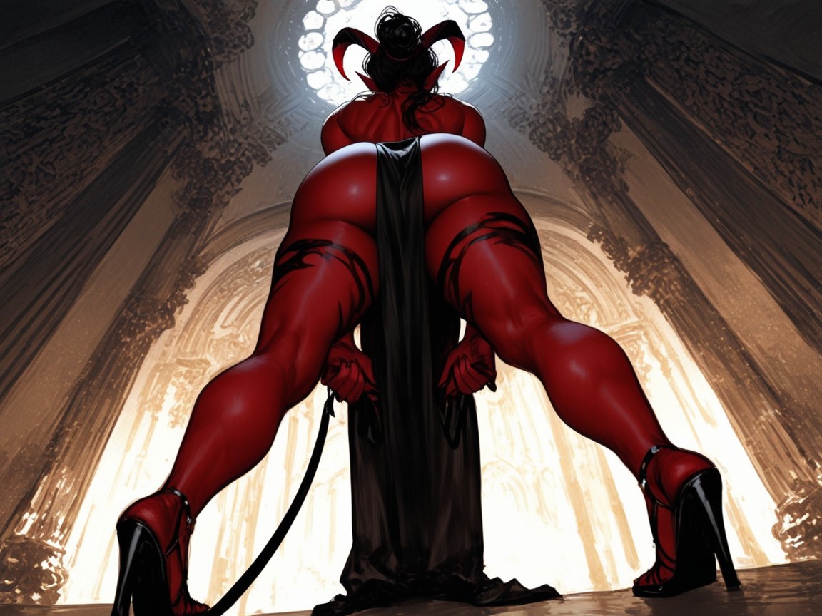 Pov, Demons Holding Female, Bent Over AI Porn