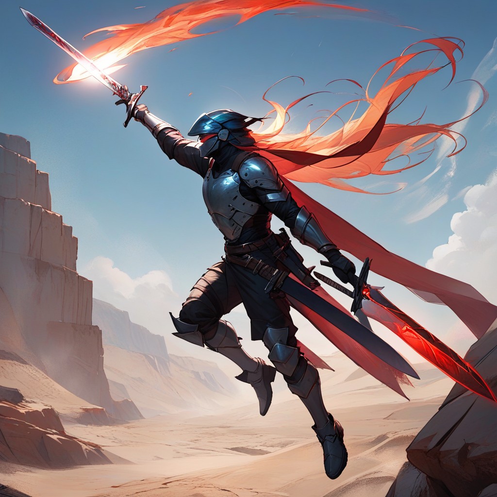 He's Floating In The Air, A Frozen Burning Blade, Levitating Sword Hentai IA