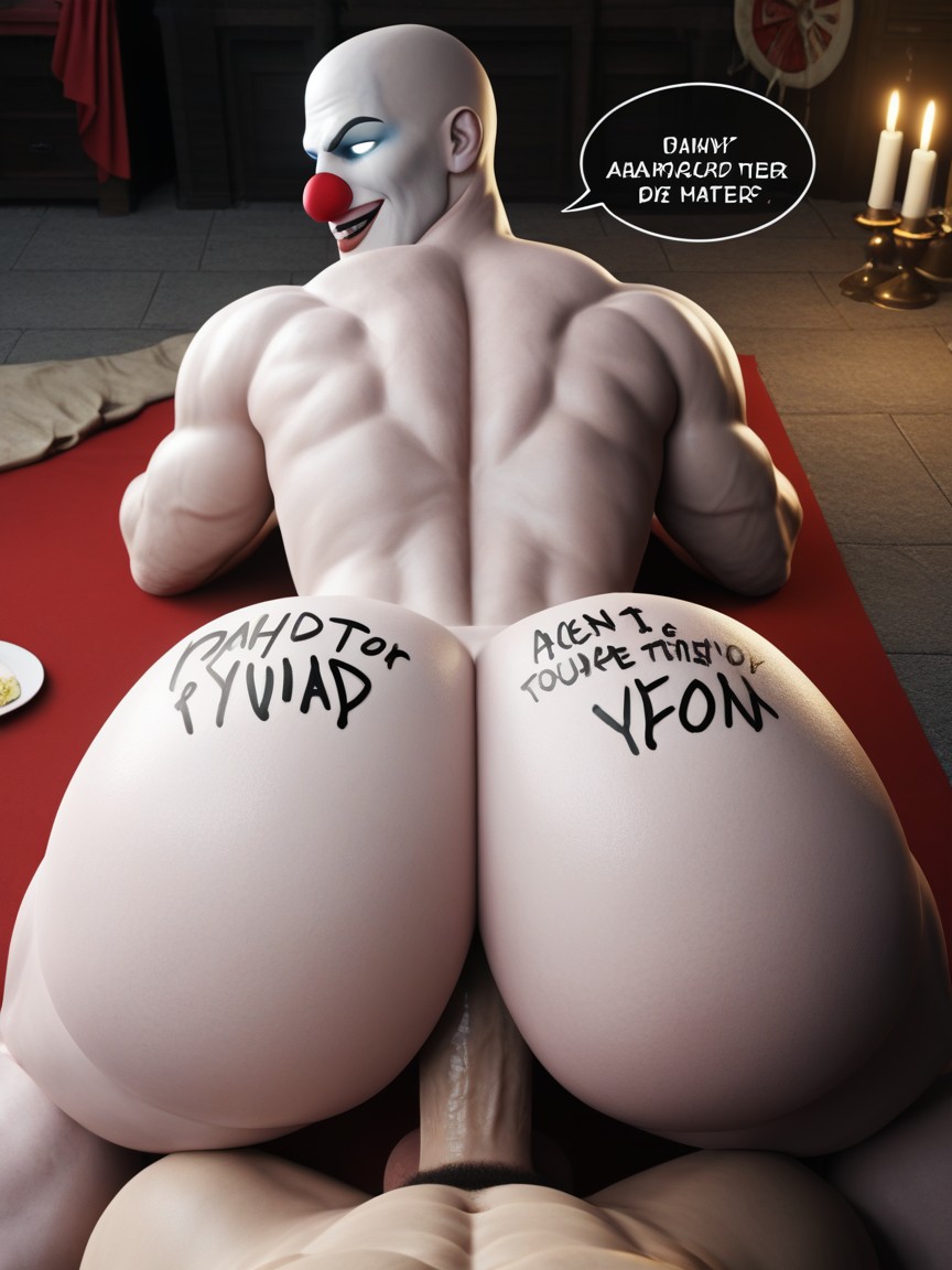 Doggy Style, Muscular, Bald Pornografia gay com IA