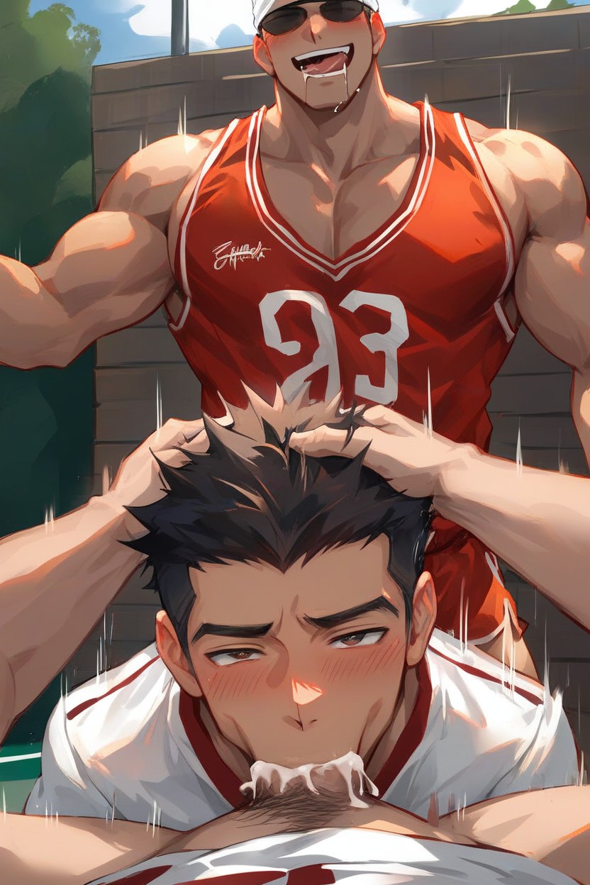 Spikey Hair, 18+, Basketball Jersey AI同性戀黃片