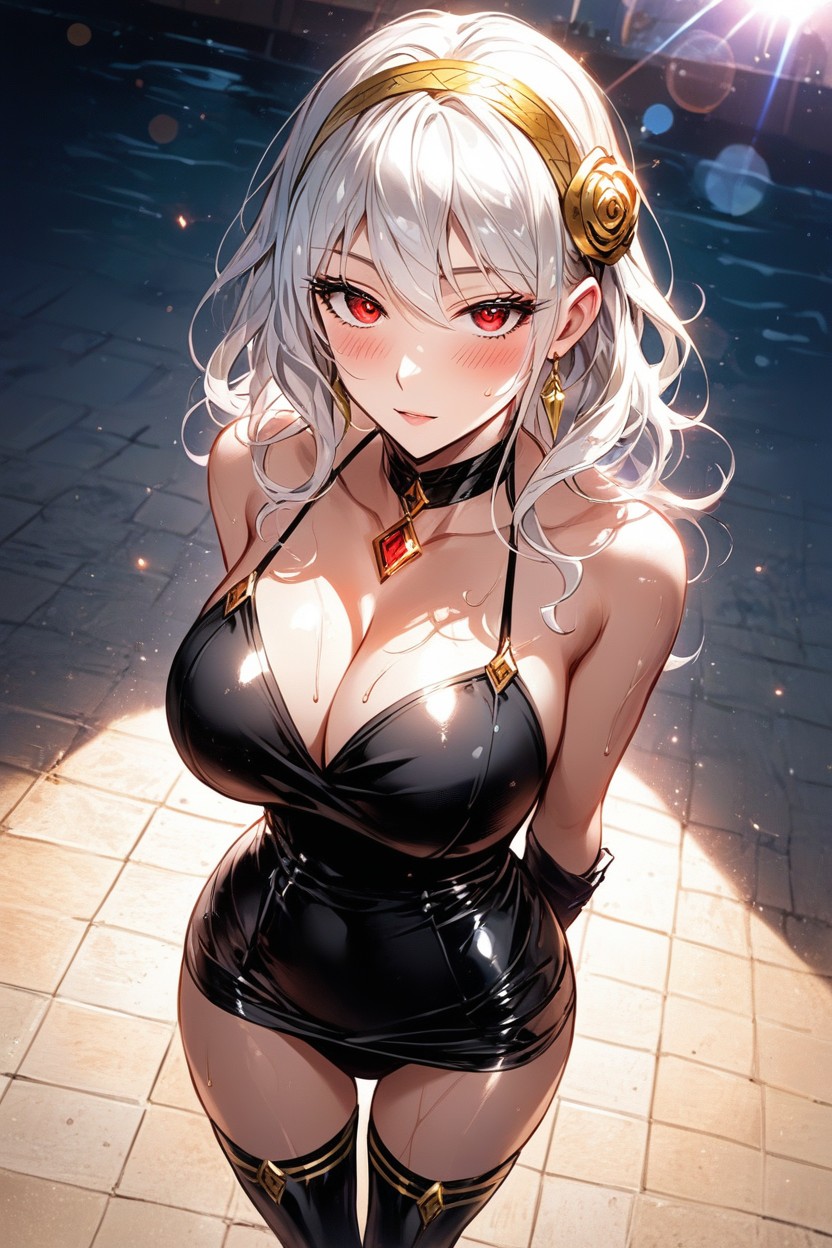 Arms Behind Back, Best Detailed Hair, Hourglass Hentai AI Porn