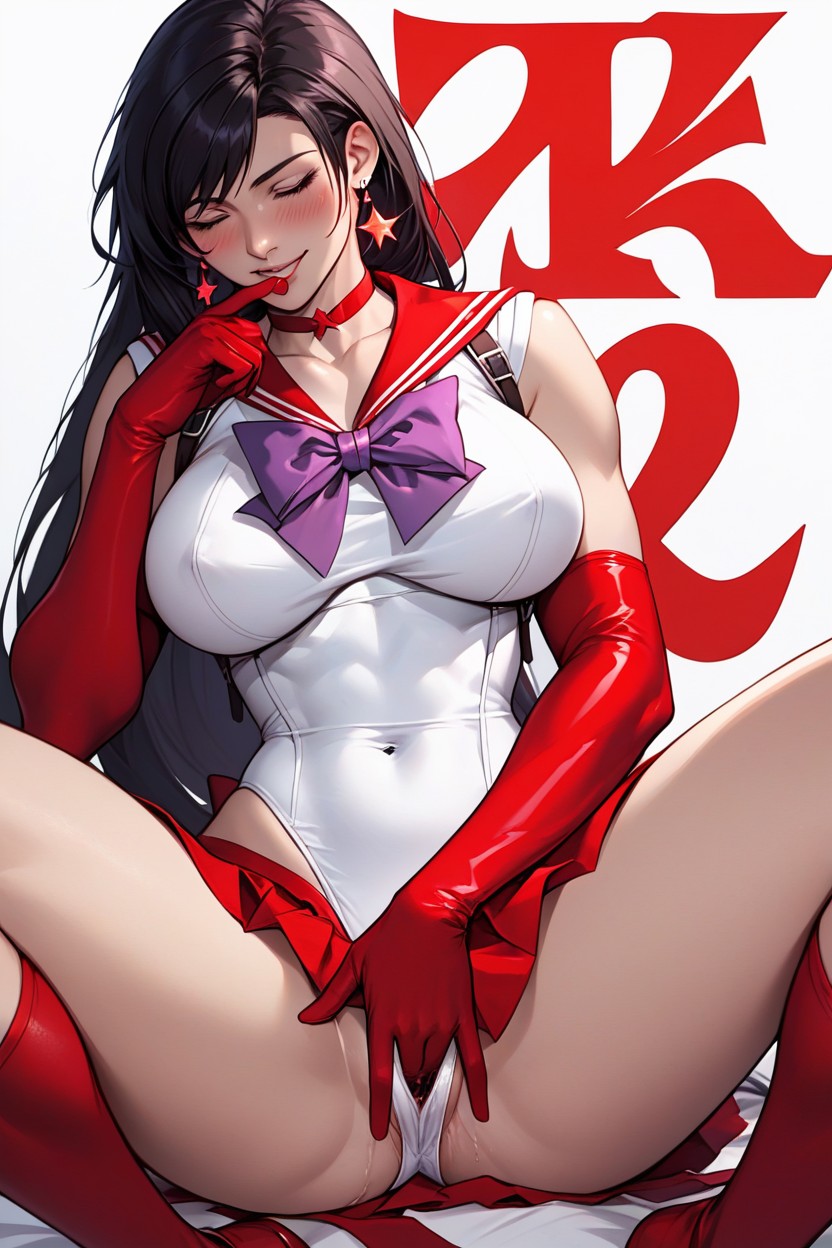 Beautiful Face, Waist Shot, Covered Navel Hentai AI Porn