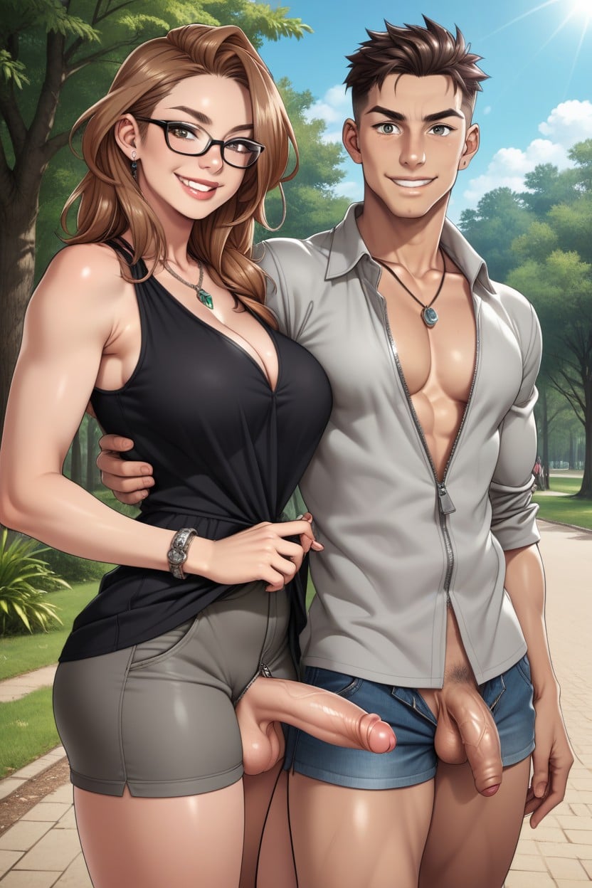 Gray Eyes, Smirk, Femdom Hentai AI Porn