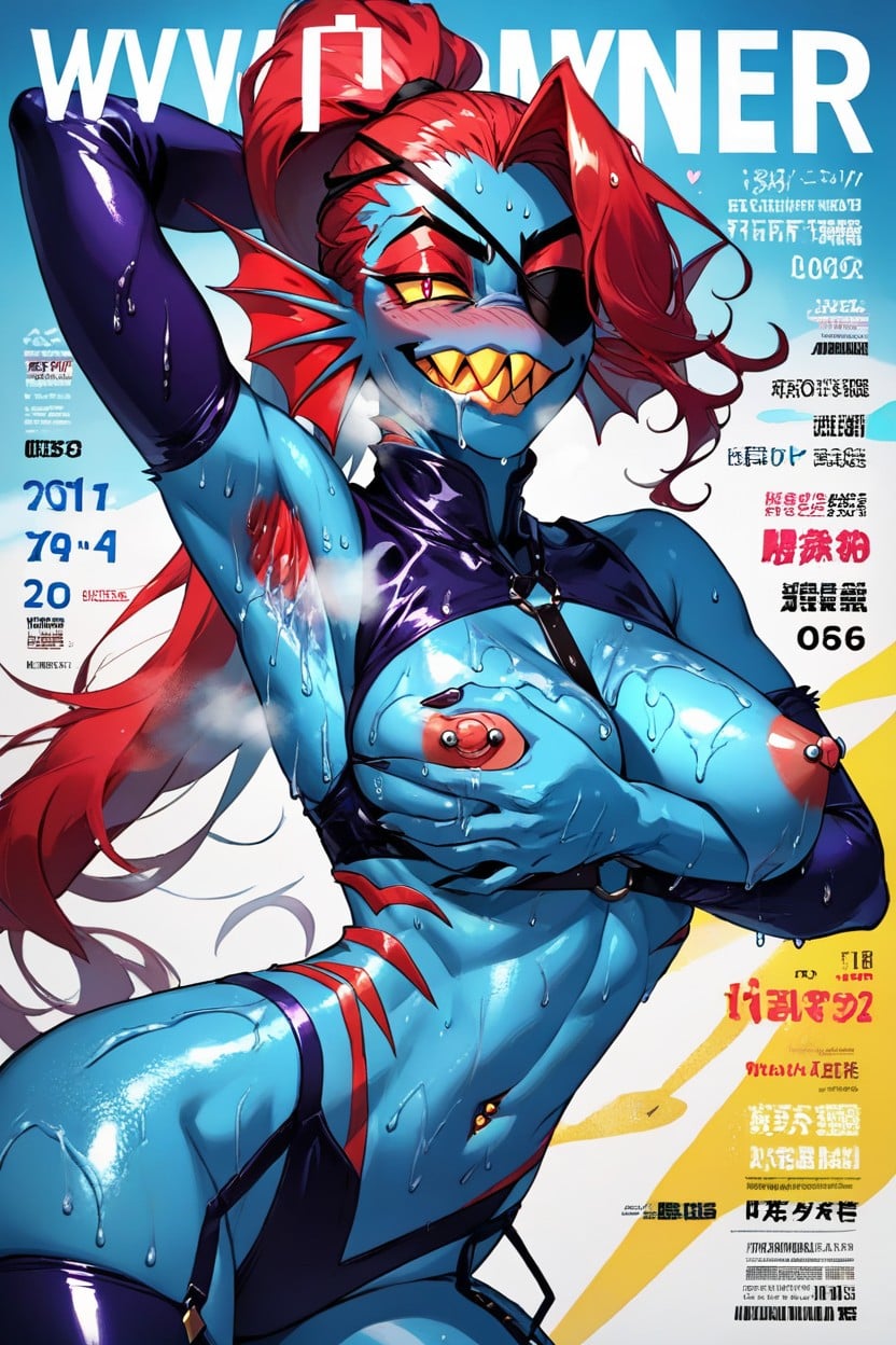 20+, Fashion Magazine Cover, Large Breast Furry AI Porn