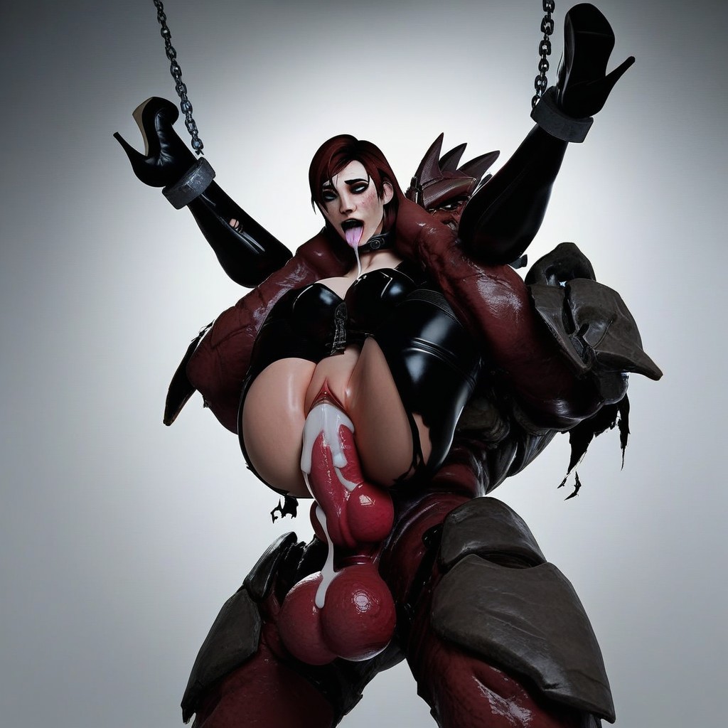 Shackles, Gigantic, Deformed Alien Penis Hentai AI Porn