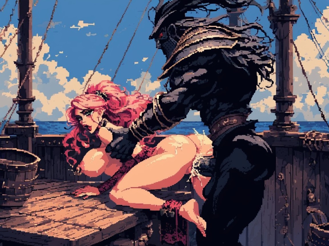 Jumping Breasts, Diamond Print Clothing, Insanely Huge Pirate AI Porn