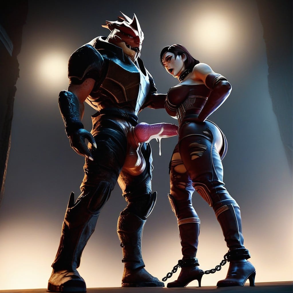 De Abajo Hacia Arriba, Krogan Male, Sheath Penis Hentai IA