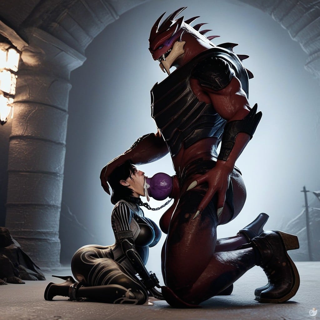 Krogan Male, Messy Face, Gigantesco Hentai IA
