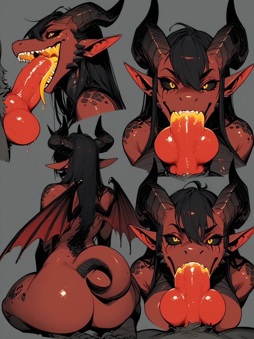 Chained, Glowing Gold Mouth, Deepthroat Furry AI Porn
