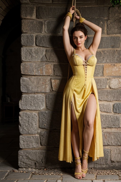 Big Round Breast, Restrained To Wall, Torches AI Porn